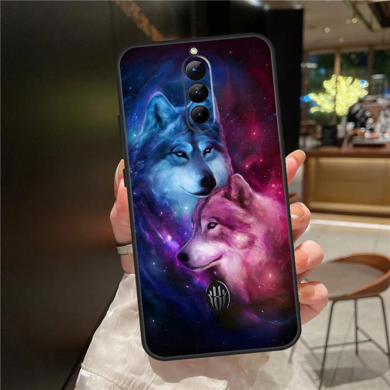 Animal Wolf Galaxy Case For ZTE Nubia Red Magic 11 10 8 8S 9 9S 10S Pro Plus 6 7 6S 7S For RedMagic 10 Air Cover