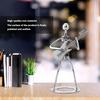 Walfront Metal Musician Guitar Player Statue Musical Instrument Guitar Collectible Figurine Home Cafe Counter Office Book Shelf Decor for Adult