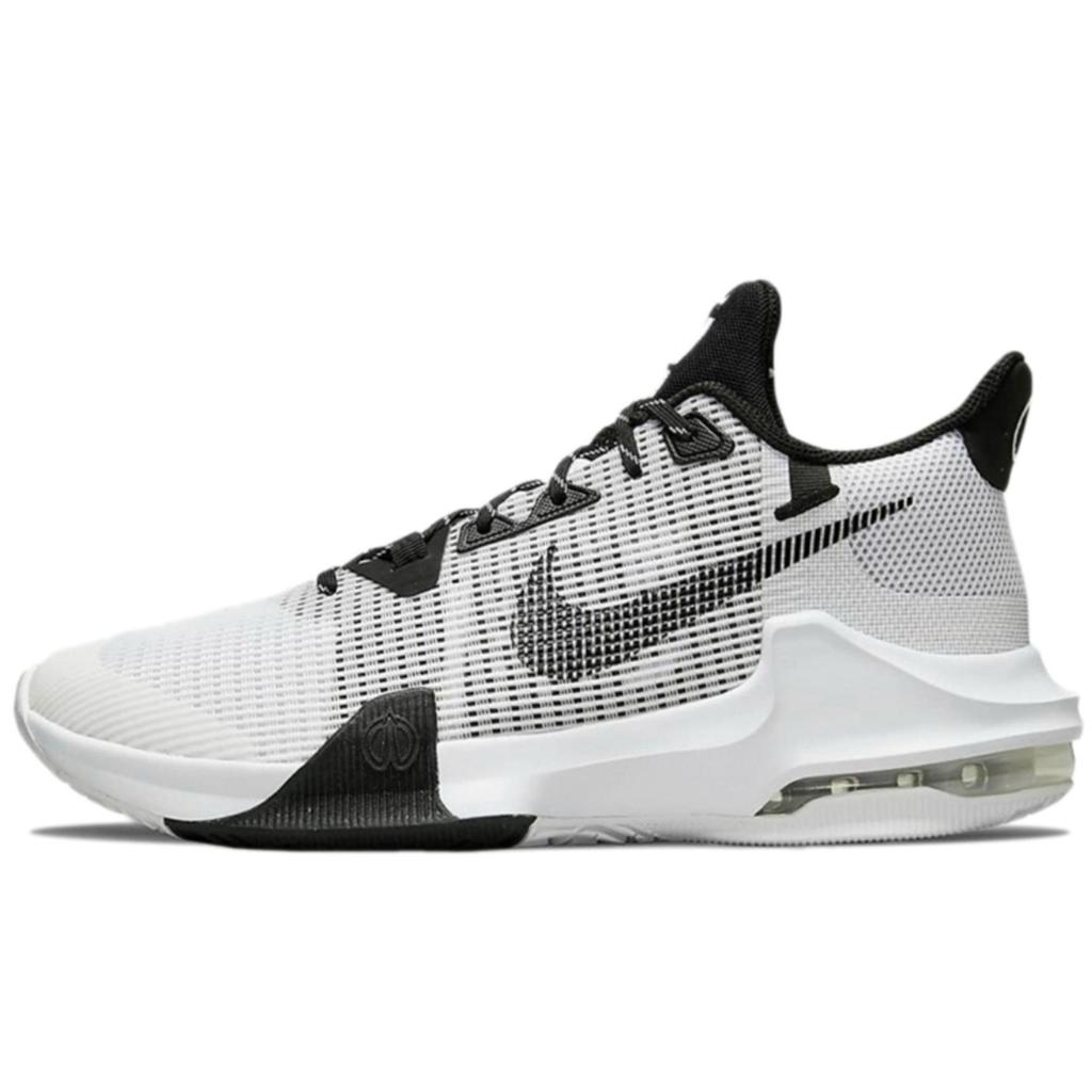 Nike Air Max Impact Basketball Shoes Men's Low top White/Black DC3725-100(Team25-XSC)