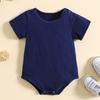 Newborn Baby Summer Cotton Short-Sleeved Jumpsuit Romper