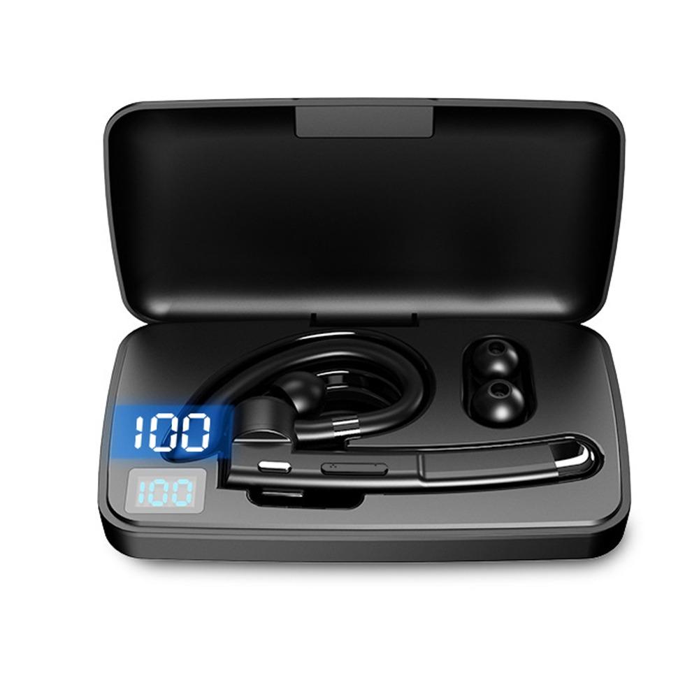 Screen Display Bluetooth Earphone Rotatable Wireless Headphones Ear Hook Business Headset  Business