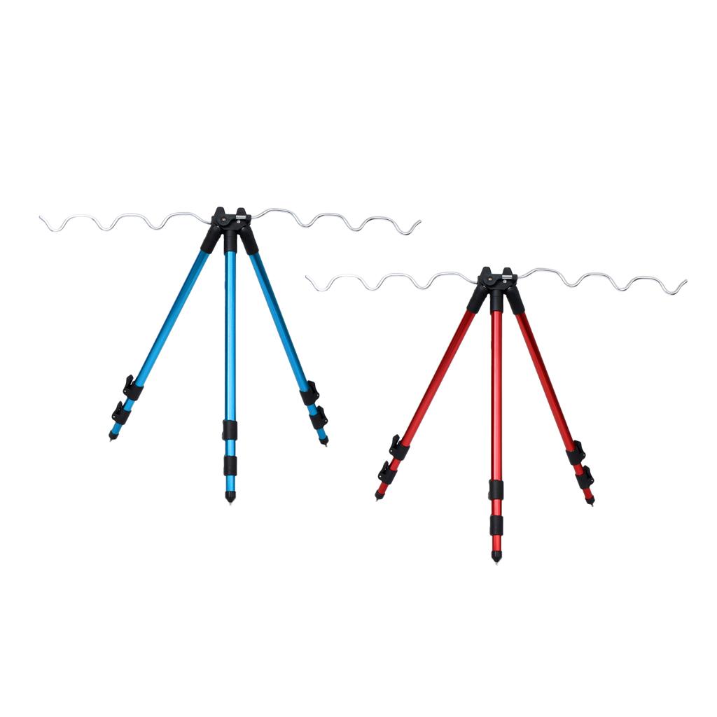 1 Fishing Rod Tripod with 3 Legs And Sections, Section Holder -