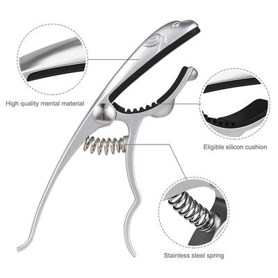 Professioneller Capodaster für Akustikgitarre, Transferclip, Gitarren-Capodaster, Zinklegierung, Gitarren-Capodaster für Folk