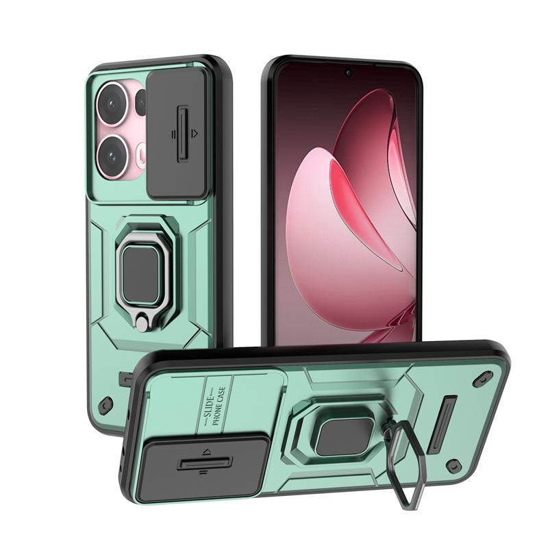 

Для Reno 13 Pro Чехол Reno13 Reno 13 Pro Capas Бампер Противоударный объектив камеры Защитное кольцо Держатель для Fundas Reno 13 Pro For Reno 13 Pro зелёный