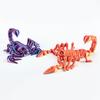 3D Printed Scorpion Figurine Movable Joints Simulation Scorpion Figure Articulated Animal Model Toy Home Office Bookshelf Desktop Decoration Ornament