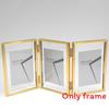 7 And 5 Inch Double Sided Transparent Fold Dual Photo Frame For Home Decor