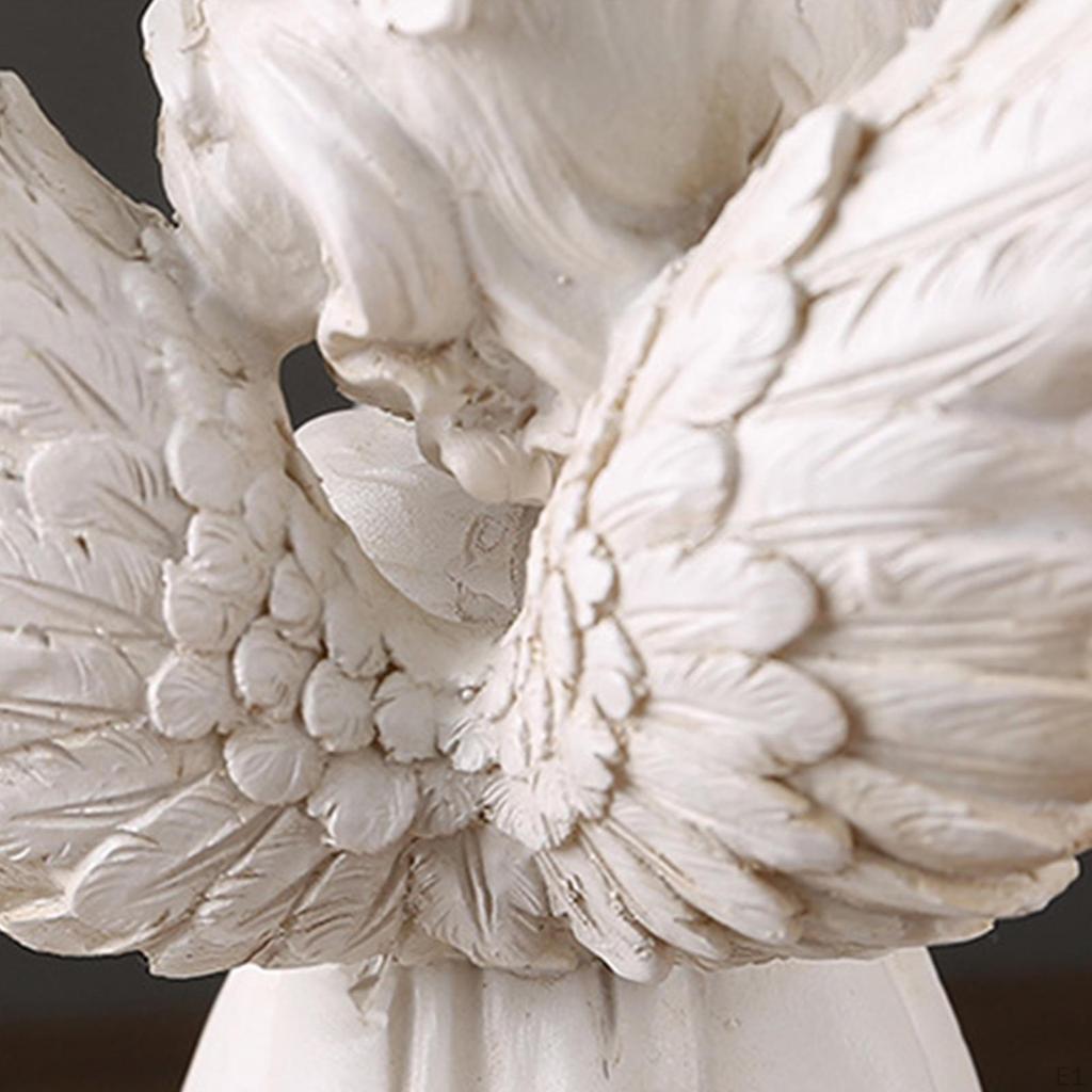 Andělská figurka na svíčku Stojan na čajovou svíčku Resin Vintage Stolní Ornament Svícen