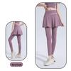 Women's High-Waist 2-in-1 Yoga Leggings Skirt