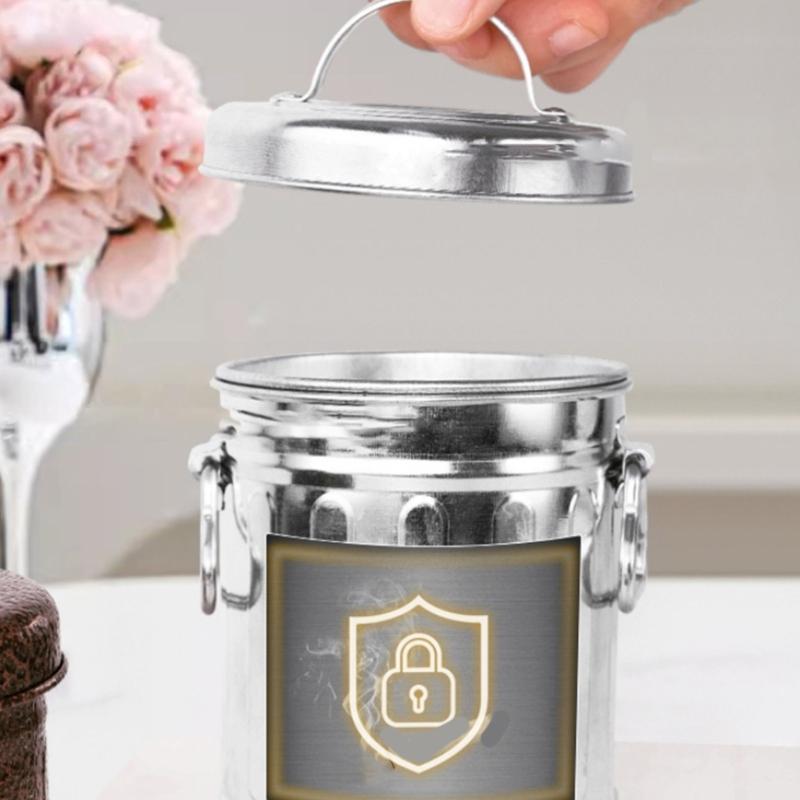 Windproof Vehicle Ashtray Portable Metal Bucket Style Stops Ashes Spread During Driving Simple Disassembly