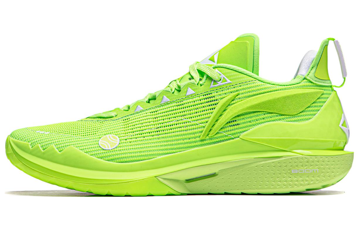 Li Ning JB2 Баскетбольные кроссовки Мужские Низкие Флуоресцентный Ванильный Зеленый ABAT081-7 47.5