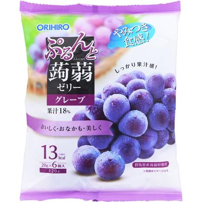 Orihiro Plundry Purun Konnyaku Jelly Pouch Grape 20g X 6 Pieces Other (check Locks, Tongue Cleaners, Etc.) Other (check Locks, Tongue Cleaners, Etc.)