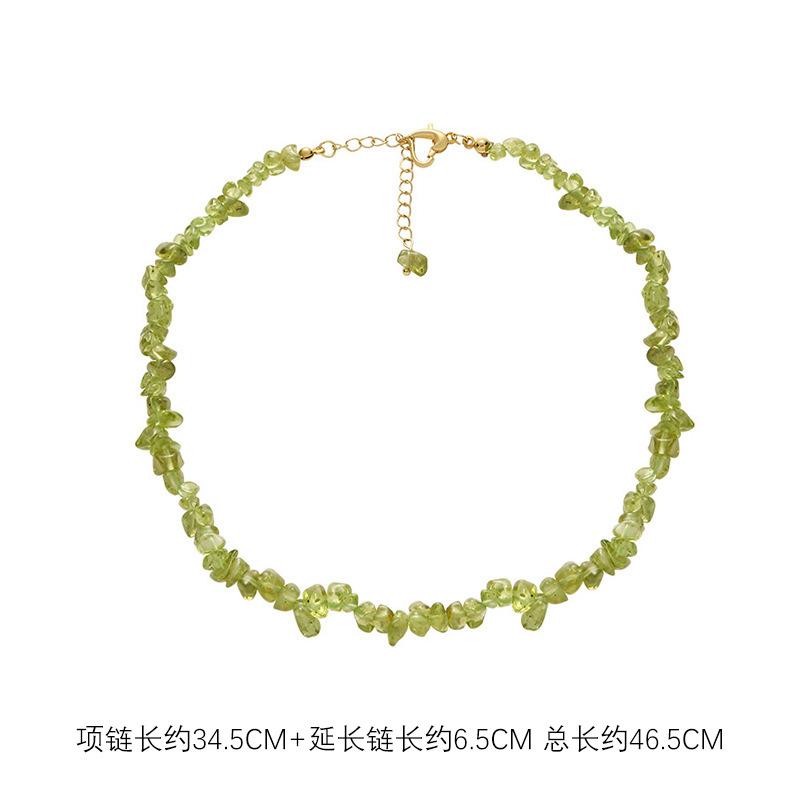 Crystal necklace retro style collarbone chain baroque feeling neck chain wind exquisite