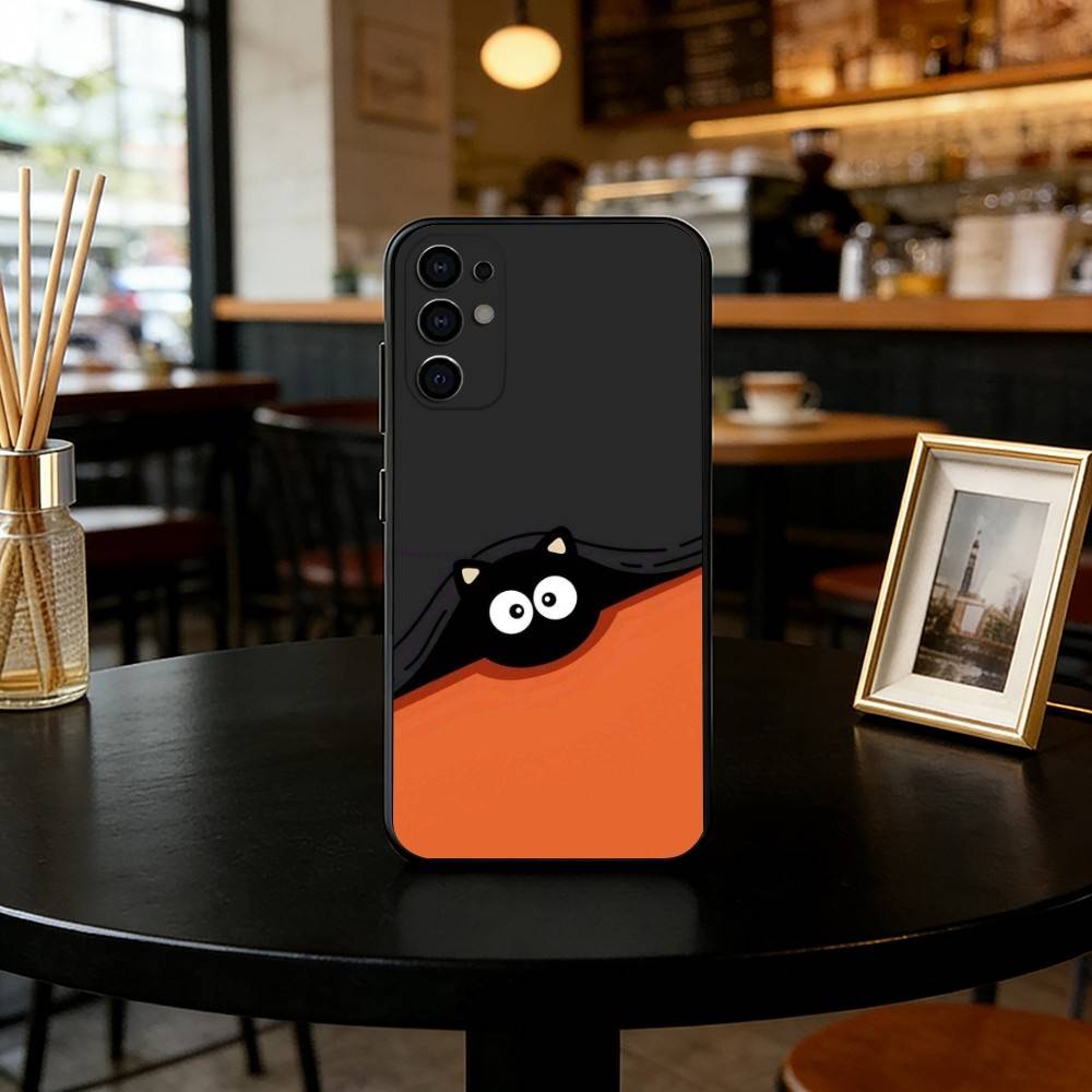 

Lonely Illustration Phone Case Black Silicone Soft For Samsung S25,S24,S21,S22,S23,S30,Ultra,S20,Plus,Fe,Lite Samsung S25