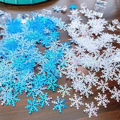 300Pcs Künstliche Schneeflocken Decor Weihnachten Dekorationen Für DIY Handgemachten Hause Weihnachten Hochzeit Decor Material Wohnkultur
