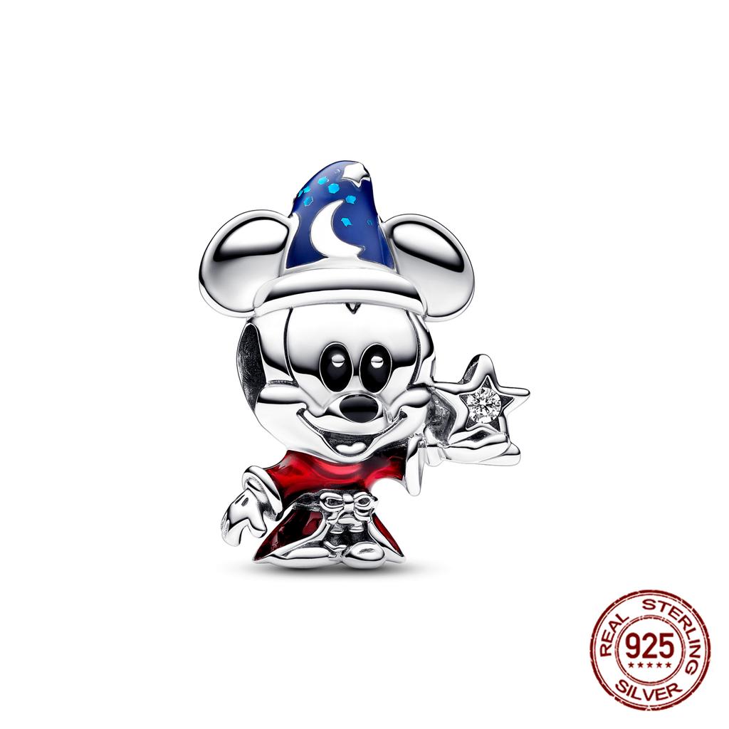 New  Mickey Minnie Beaded Marvel Lron Man Charms Plata De Leyoriginales Fit Bracelet Diy Jewelry Making Women'S Gift