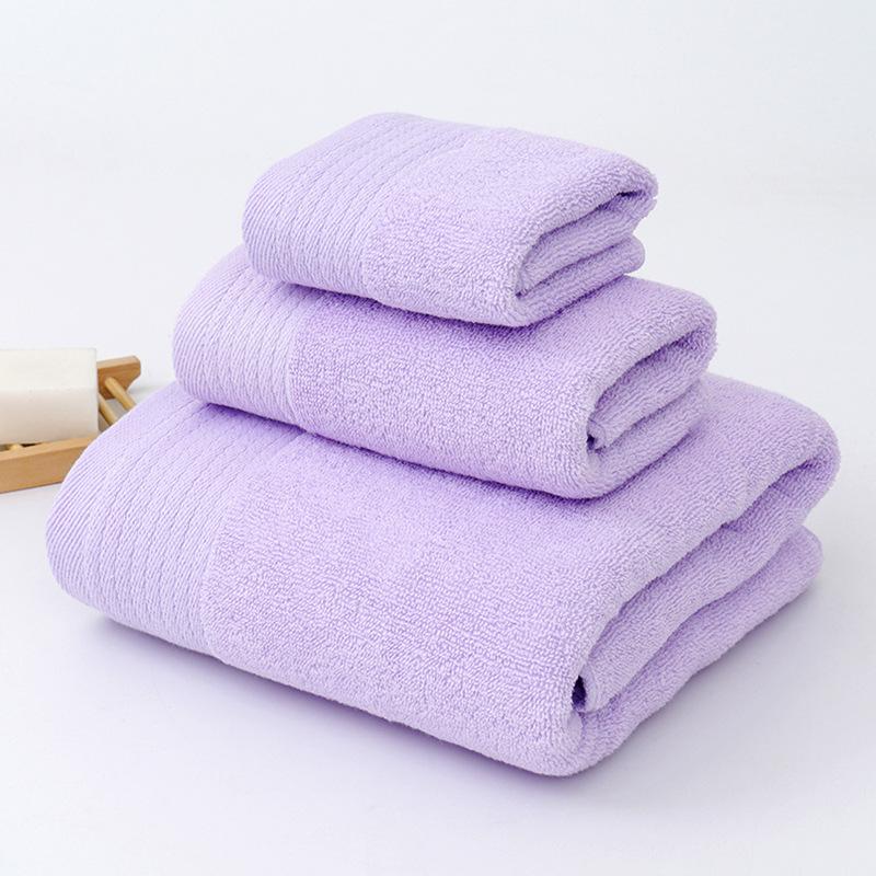 

Pure cotton set towel twist satin cotton square towel bath towel set thickened absorbent face towel 35*35 фіолетовий