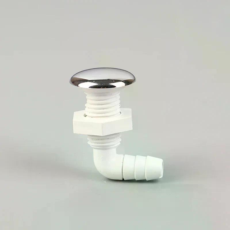 Hot Tub Air Jet Air Nozzle Chrome-plated Surface Non-metallic White Base Massage Bathtub Spa Accessories