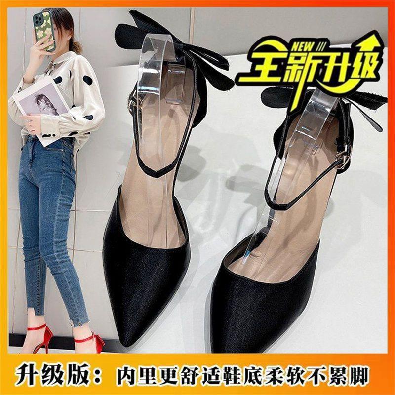 Internet celebrity Shuxiao xiangfeng single shoes retro niche design high heels 34