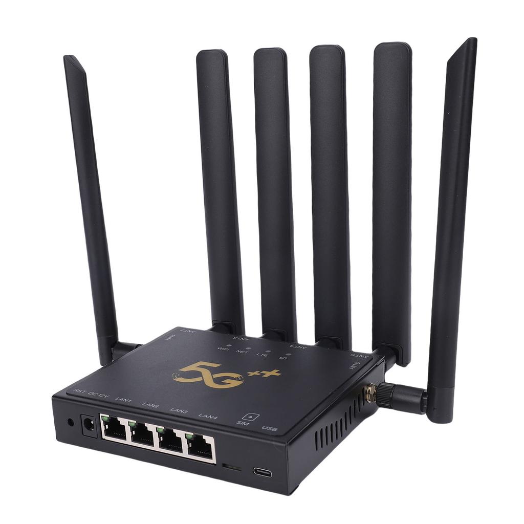 WiFi 6 5G Router 6 Antennas Dual Band Gigabit Wireless Router for Home SIM Card Slot