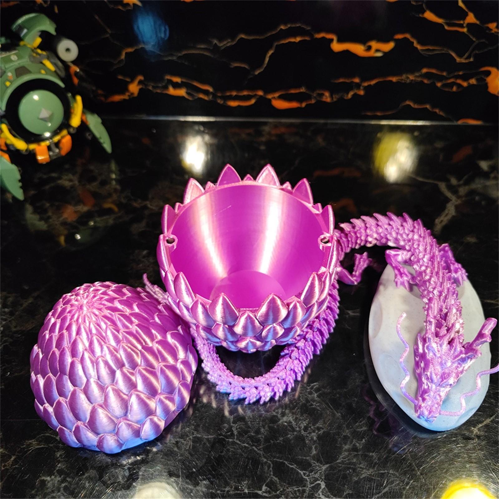 

3D-печатные фигурки драконов, гибкие шарнирные драконы, вращающиеся суставы, модель дракона One Size