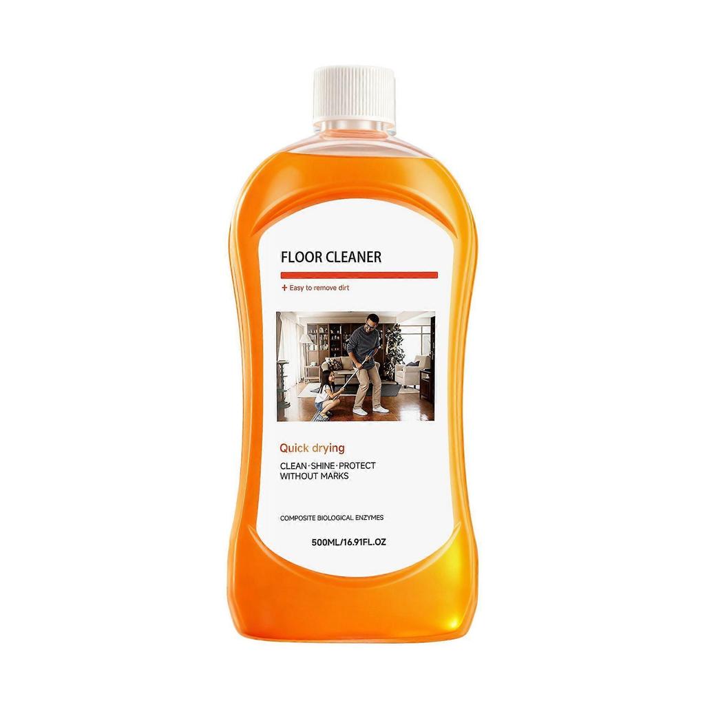Floor Cleaner Liquid with Biological Enzymes - Easy Dirt Removal, Quick Drying, Shine & Protect Floors Without Marks, 500ML/16.91FL.OZ
