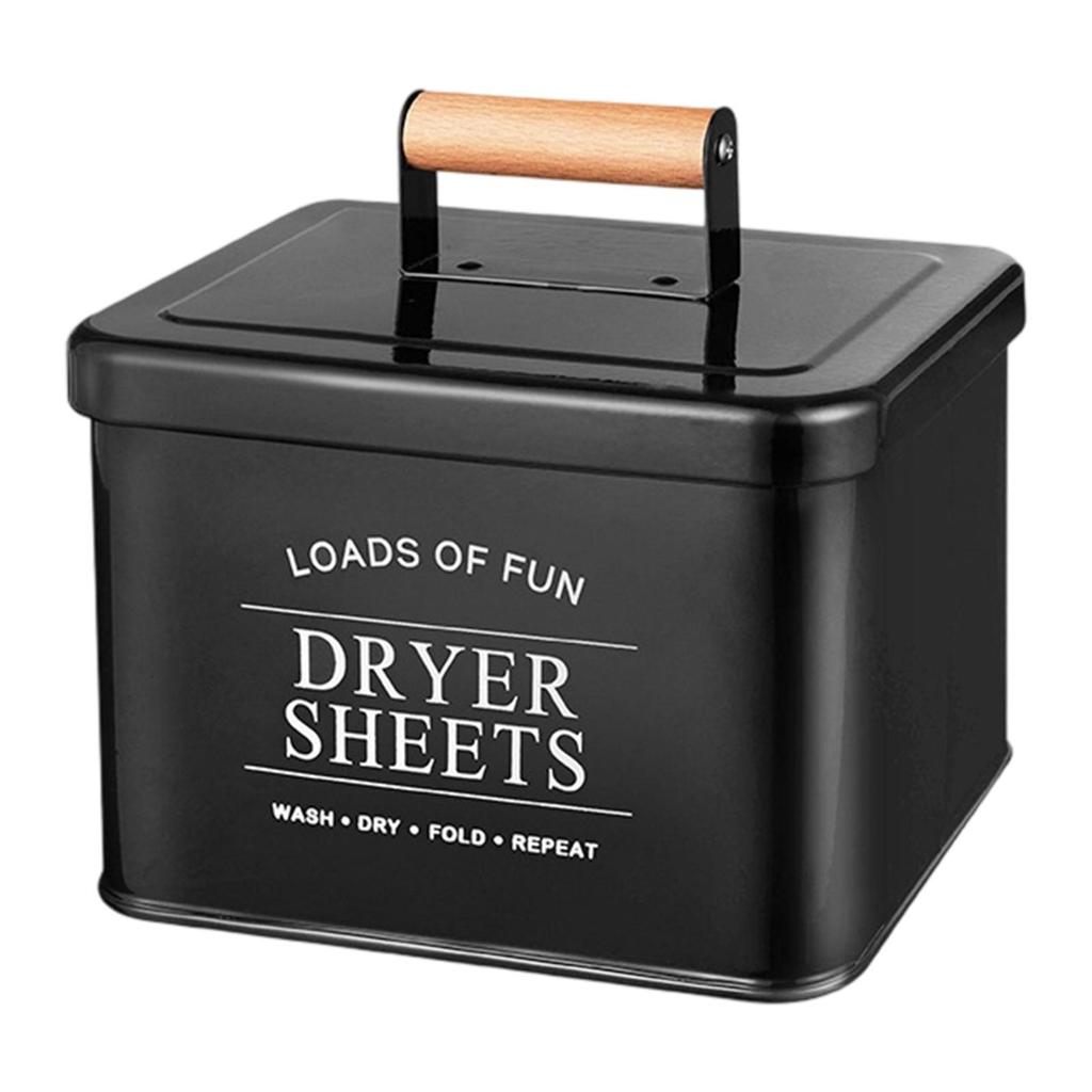 Dryer Sheet Container Organizer Decor Farmhouse Dustproof Accessories Multipurpose Portable Laundry Pod Storage Box for Dorm