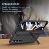 For Samsung Galaxy Z Fold3 5G Case Hard PC+Glass Film Kickstand Phone Cover with Stylus