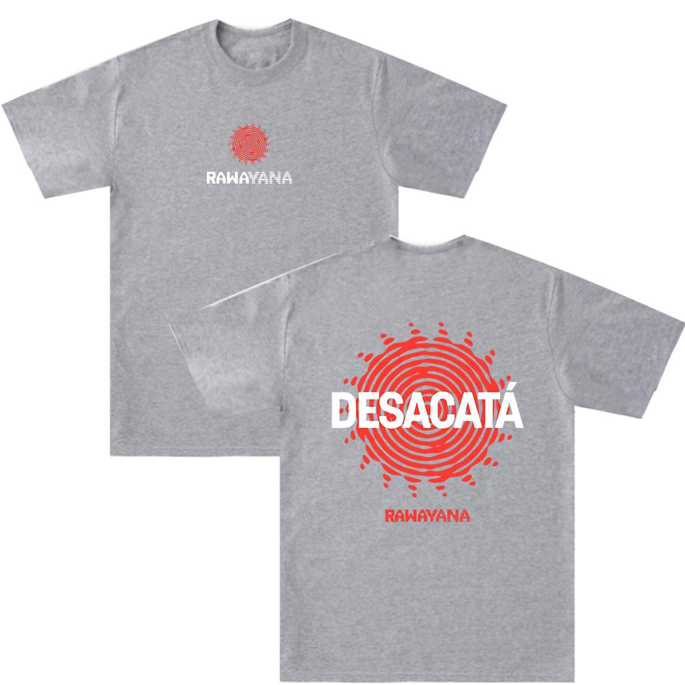 

Desacata TShirt Band Rawayana Music Album Graphic Tee Unisex Women Fashion Heavy Cotton Clothing Crewneck Hip Hop Tee Streetwear 4XL