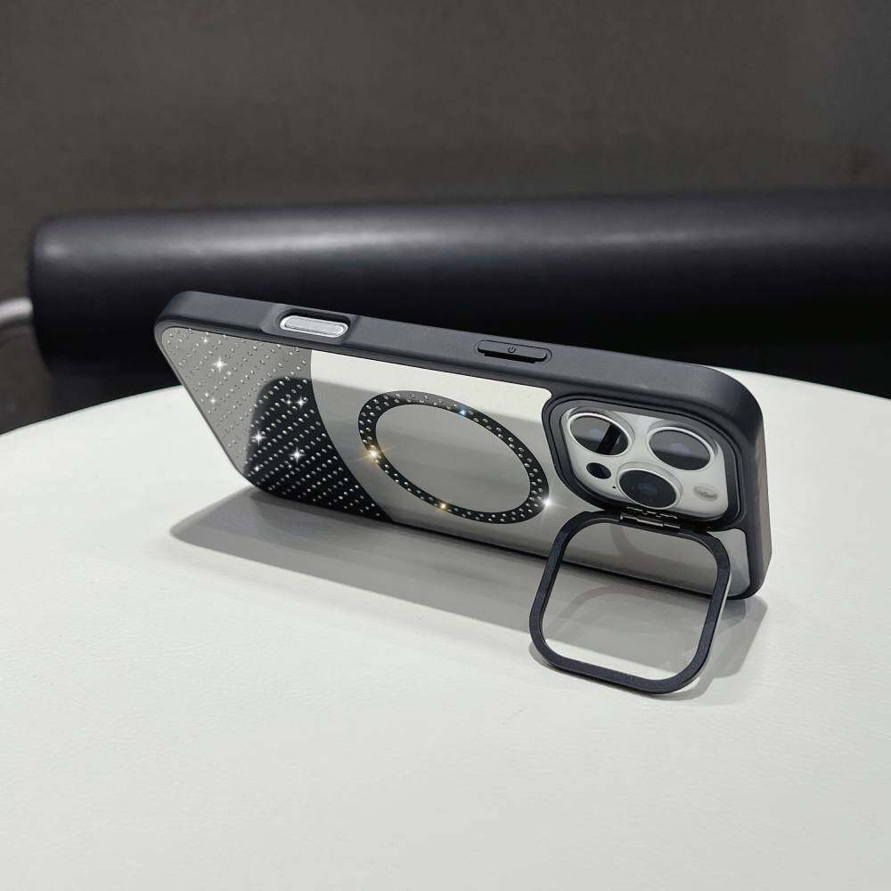 Husă oglindă pentru Samsung Galaxy S23 Ultra/ S23/ S22 Plus/ S21/ S21+ MagSafe Magnetic Fashion Machiaj Culoare Bomboană Sclipici Husă Telefon cu Suport