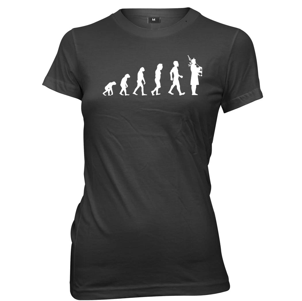 Evolution Of Bagpipes Bagpiper Man Womens Ladies Funny Slogan T-Shirt 4XL