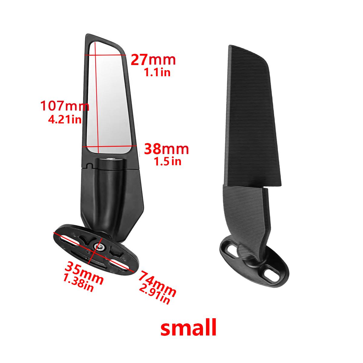 Motorcycle Modified Wind Wing Adjustable Rotating Rearview Mirror For YAMAHA YZF R15 R125 R25 R3 V3 R65 LE Small Sight Glass