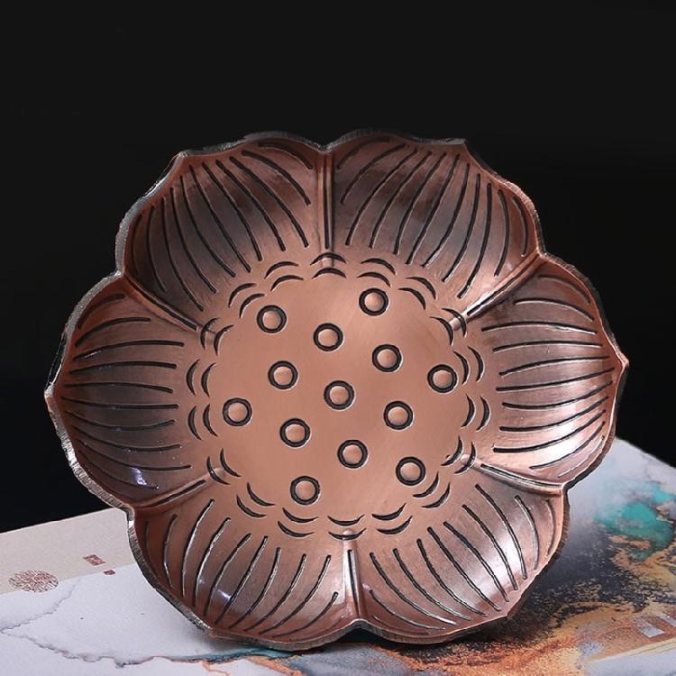 3Pcs Vintage Metal Cigarettes Holder Incenses Stick Holder Handcraft Incenses Burners with Flower Base Ashes Catcher