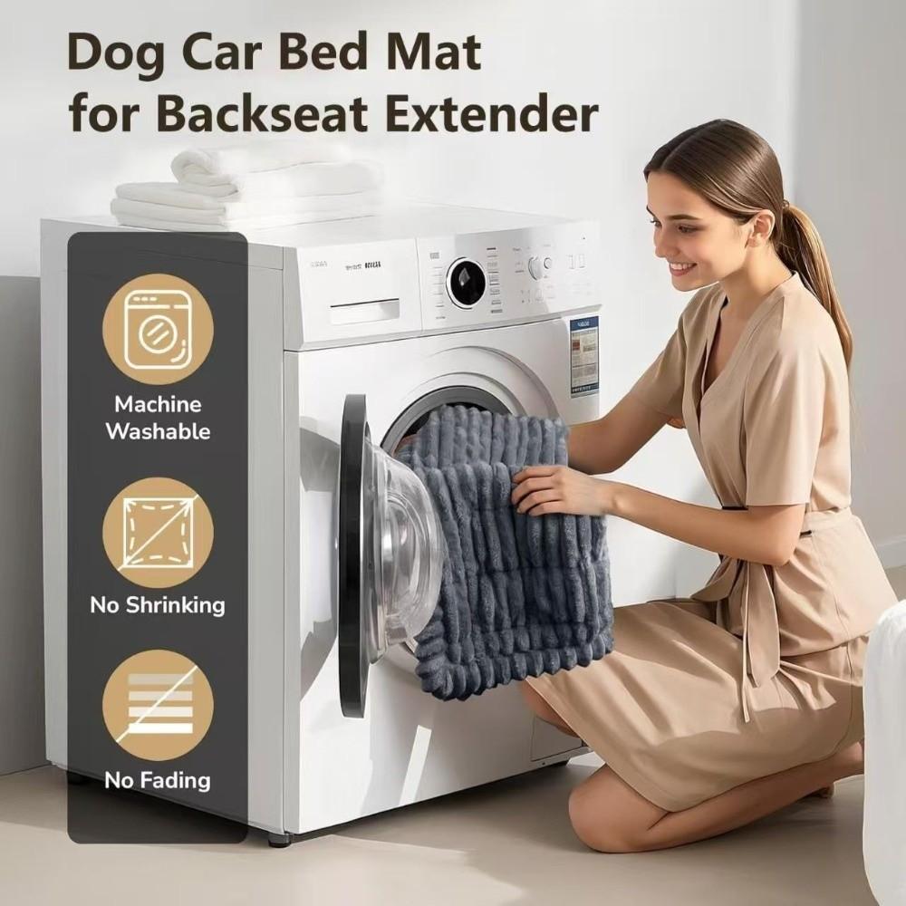 New Multi-Purpose Backseat Pet Bed Mat Thick Breathable Flannel Dog Covers Washable Dog Car Seat Cover
