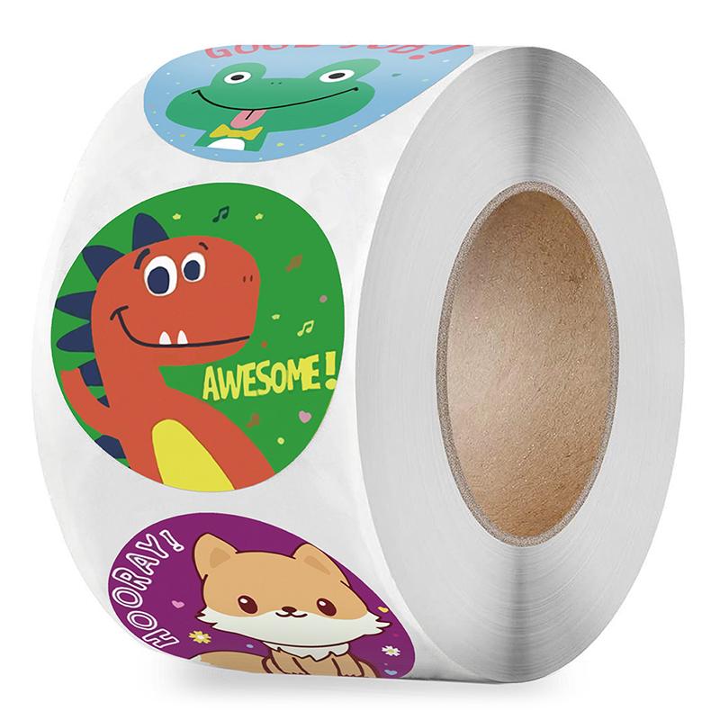 500Pcs Animals Cartoon Stickers For Kids Toys Sticker Teacher Reward Sticker