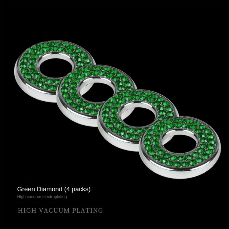 4X For Mercedes Benz E C GLC Class Lift Bolt Sparkle Pull Rod Bling Car Door Lock Pin Ring Cover Crystal