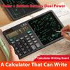 Rechargeable Calculator And Writing Tablets Big Screen Double Energy Silents Portable For Work Study