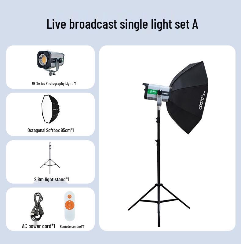 High-Power Dual-Color Temperature Soft Light - Ideal for Live Broadcasts and Beauty Photography