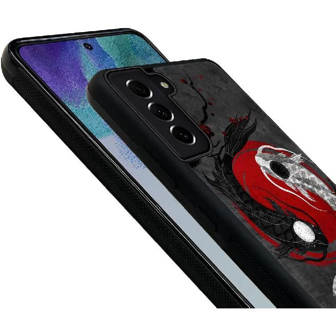 

Совместим с чехлом для Samsung Galaxy S21 FE, Японский карп кои для девушки, мужчины, узор для защиты от падений с чехлом-бампером из мягкого ТПУ для Samsung Galaxy S21 FE