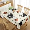 Pumpkin Tablecloth Pumpkin Lantern Black Cat Pattern Table Cover Rectangle for Kitchen Dining Room Halloween Home Decoration