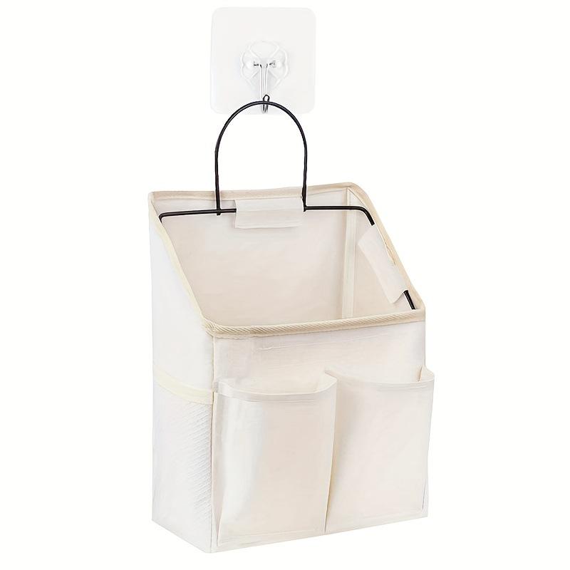 Wall-Mounted Fabric Hanging Pouch for Dorm and Bedside Storage