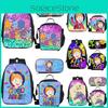 Afor Adley School Backpack Set For Kids Large Size 20-35l Capacity Zipper Closure