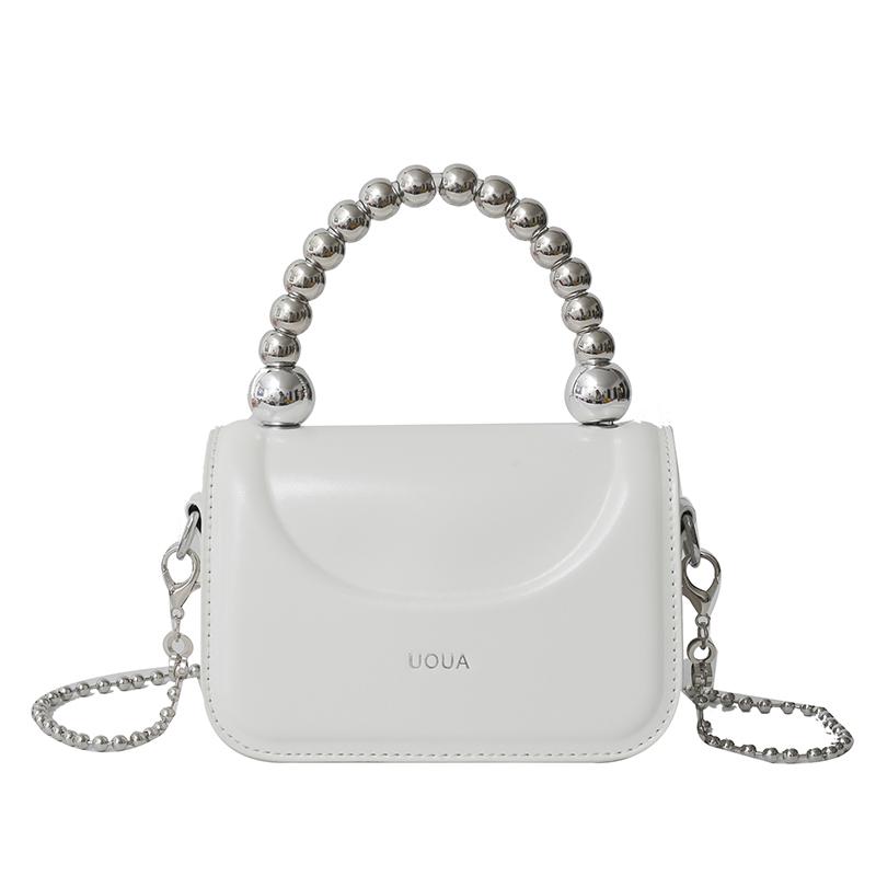 Exquisite fashion beaded handbag bag women's new foreign style versatile solid color shoulder bag high texture trend messenger bag