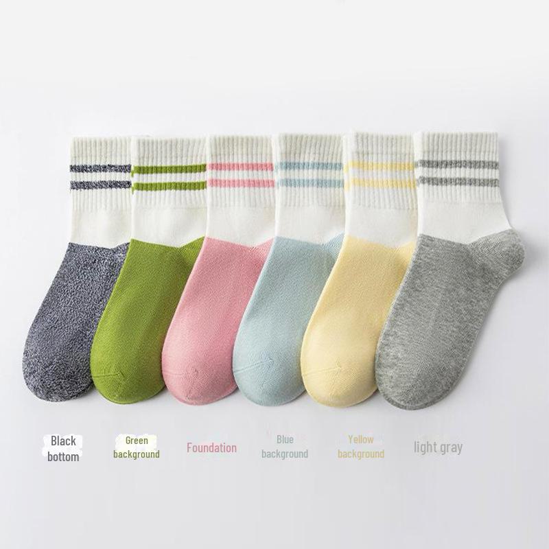 

Детские хлопковые носки премиум-класса — весенне-осенний стиль, цветные, дезодорирующие, бесшовные, спортивные, длиной до середины икры, для мальчиков и девочек. L зелёный