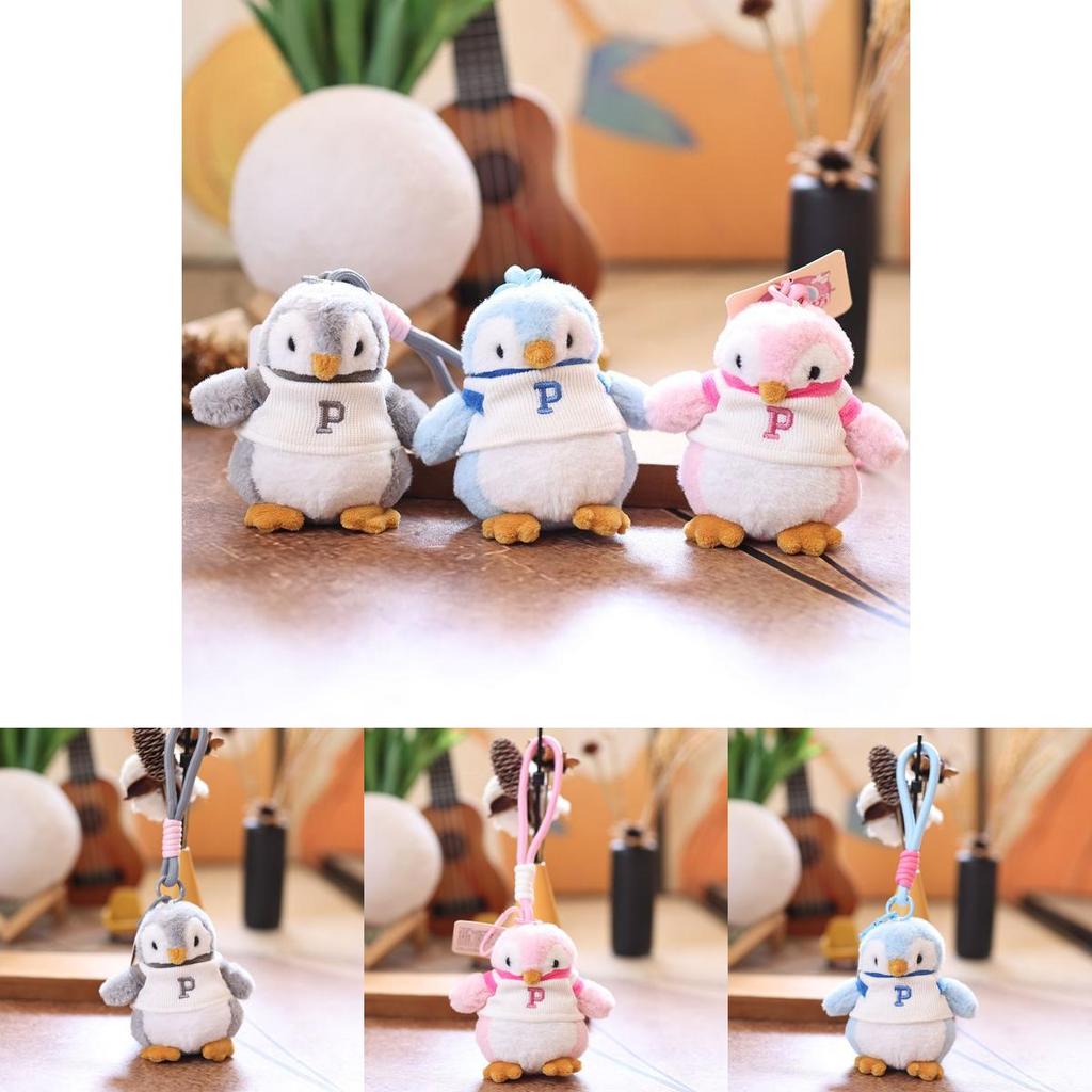 Adorable Penguin Stuffed Toy With Pp Cotton Filling For Keys And Bag Accessory