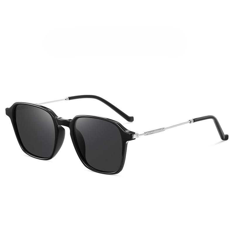 Mode Trend Box Polarisator Neue Persönlichkeit TR Metall Sonnenbrille TAC Sonnenbrille Dekorative Spiegel