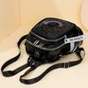 Hot Diamond Backpack Women's New Fashion Versatile Personality Big Eyes Large Capacity Dual-Purpose Backpack Trend