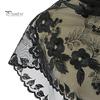 Triangle Scarf Lace Satin Shawl Scarf Hollow Embroidery Flower Pattern Beach Sun Protection Shawl Women Daily Wear