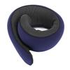 Neck Pillow Foldable Breathable Polyester Fiber Portable Memory Foam Travel Neck Pillow Navy Blue