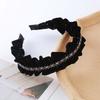 Elegant Shiny Rhinestone Headband French Style Women Sequin Hairband  Banquet