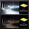 Pair 60W LED Motorcycle Fog Lights Headlight Spotlights Work Lamp Fisheye Lens